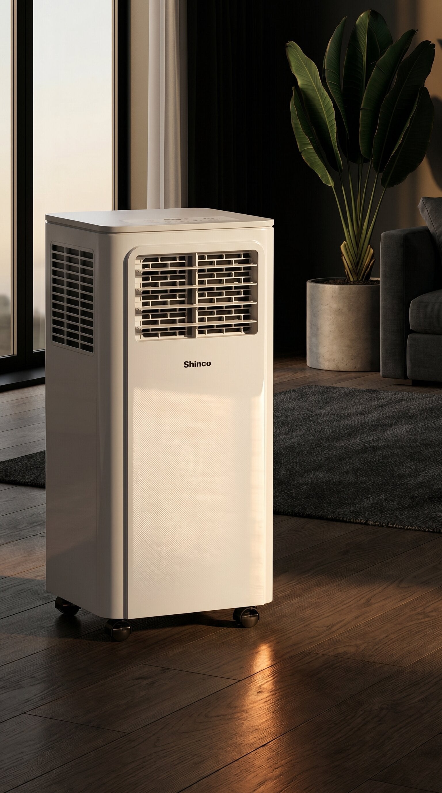 Portabel AC 7000 BTU (18m²) – Kylning, Fläkt & Avfuktare