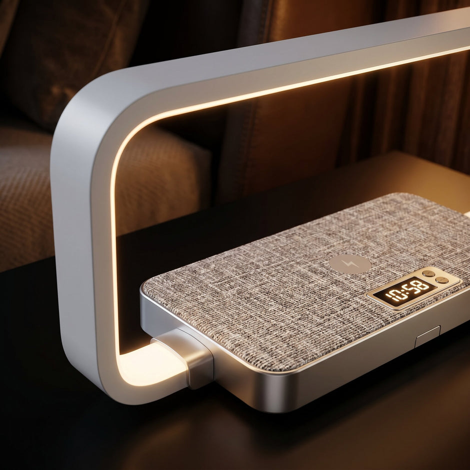 LED-Bordslampa med 10W Trådlös Laddning & Touchkontroll